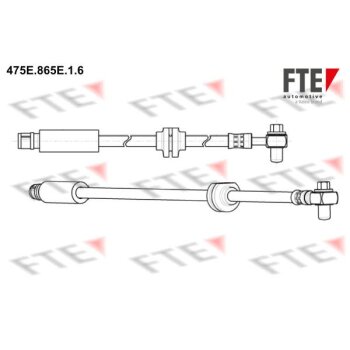 FTE Bremsschlauch 9240850 für 562128