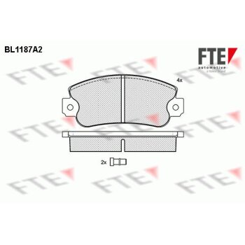 FTE Bremsbelagsatz, Scheibenbremse 9010050 für 792538