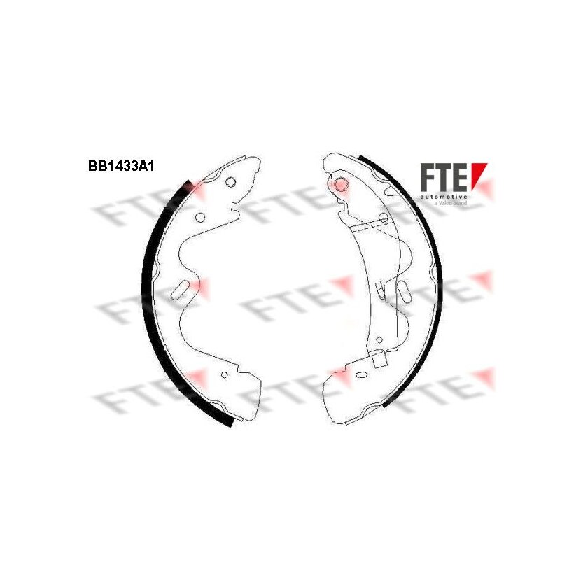FTE Bremsbackensatz 9100158 für 440600X825