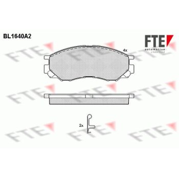 FTE Bremsbelagsatz, Scheibenbremse 9010263 für MN102609