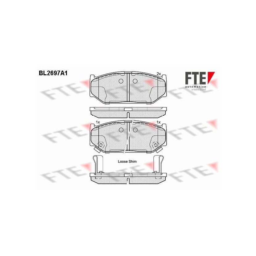 FTE Bremsbelagsatz, Scheibenbremse 9010925 für 29932-288