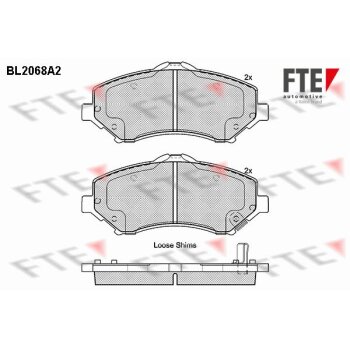 FTE Bremsbelagsatz, Scheibenbremse 9010651 für...