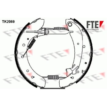 FTE Bremsbackensatz 9110021 für 424220