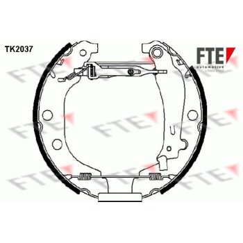 FTE Bremsbackensatz 9110016 für 4241-6W