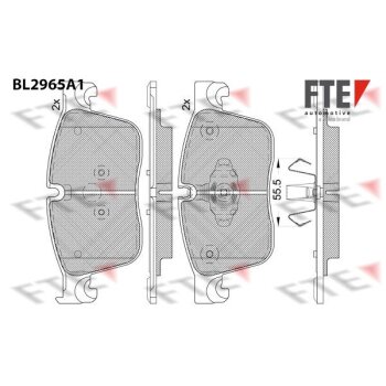 FTE Bremsbelagsatz, Scheibenbremse 9011209 für J9C20036