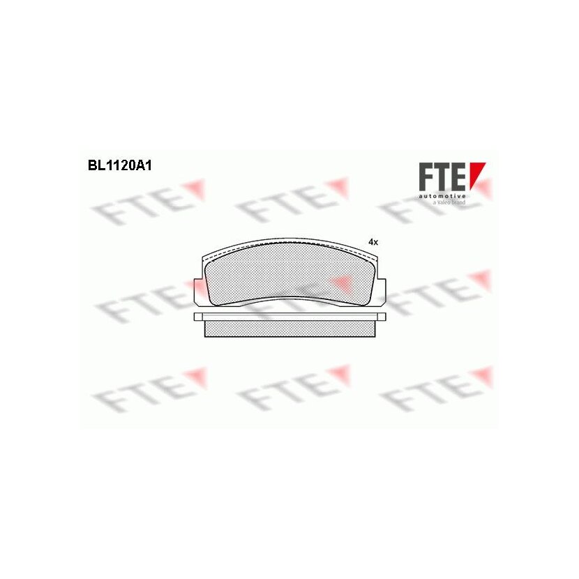 FTE Bremsbelagsatz, Scheibenbremse 9010033 für 21213501090