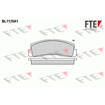 FTE Bremsbelagsatz, Scheibenbremse 9010033 für...