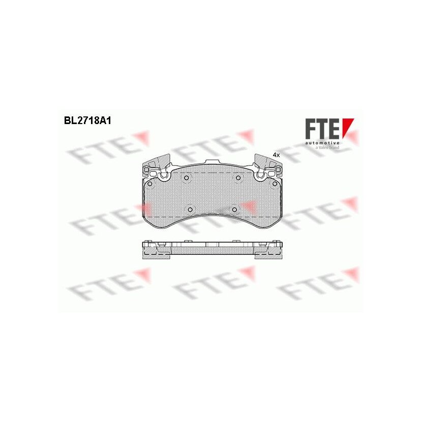 FTE Bremsbelagsatz, Scheibenbremse 9010943 für 4G0698151AB