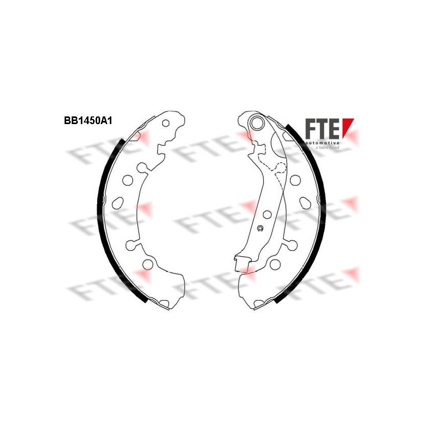 FTE Bremsbackensatz 9100172 für 04495-0D040