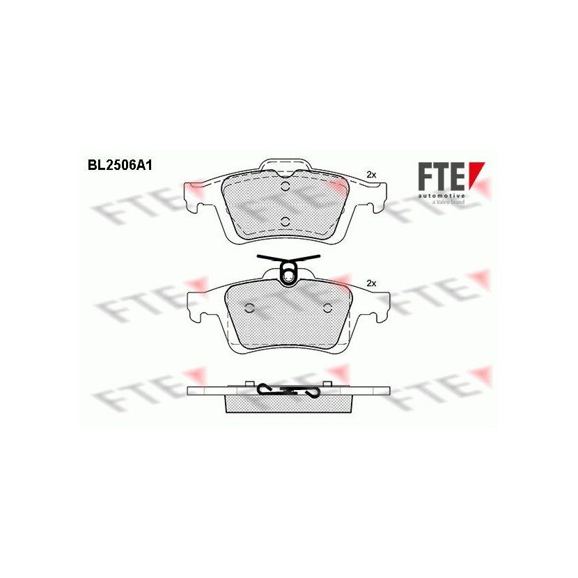 FTE Bremsbelagsatz, Scheibenbremse 9010769 für 1360306