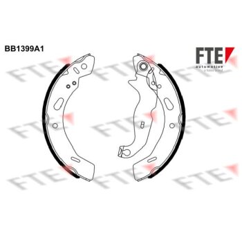 FTE Bremsbackensatz 9100134 für 1550225