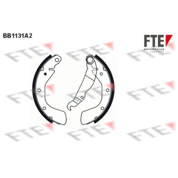 FTE Bremsbackensatz 9100021 für 1605042