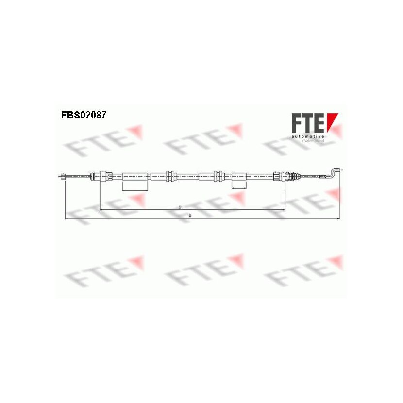 FTE Seilzug, Feststellbremse 9250087 für 7H8609701G