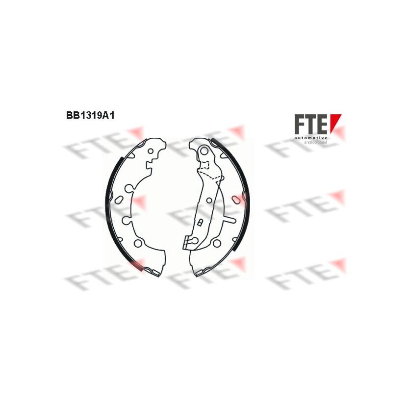 FTE Bremsbackensatz 9100080 für 1106633