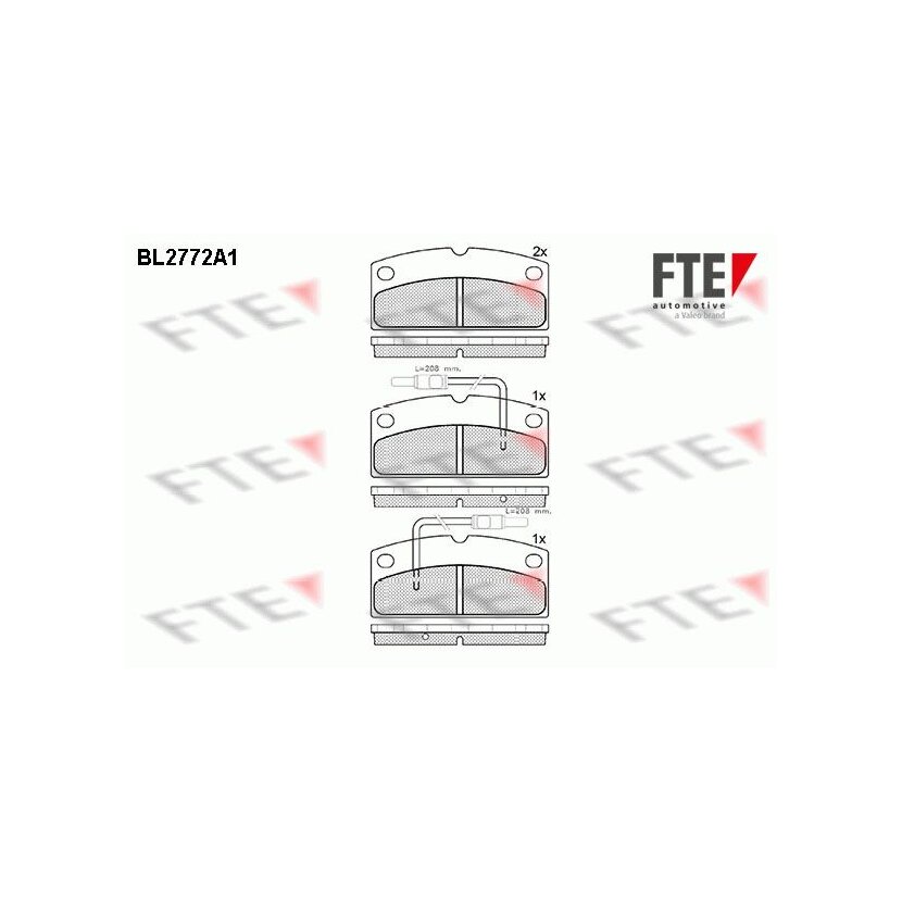 FTE Bremsbelagsatz, Scheibenbremse 9011080 für 0790710