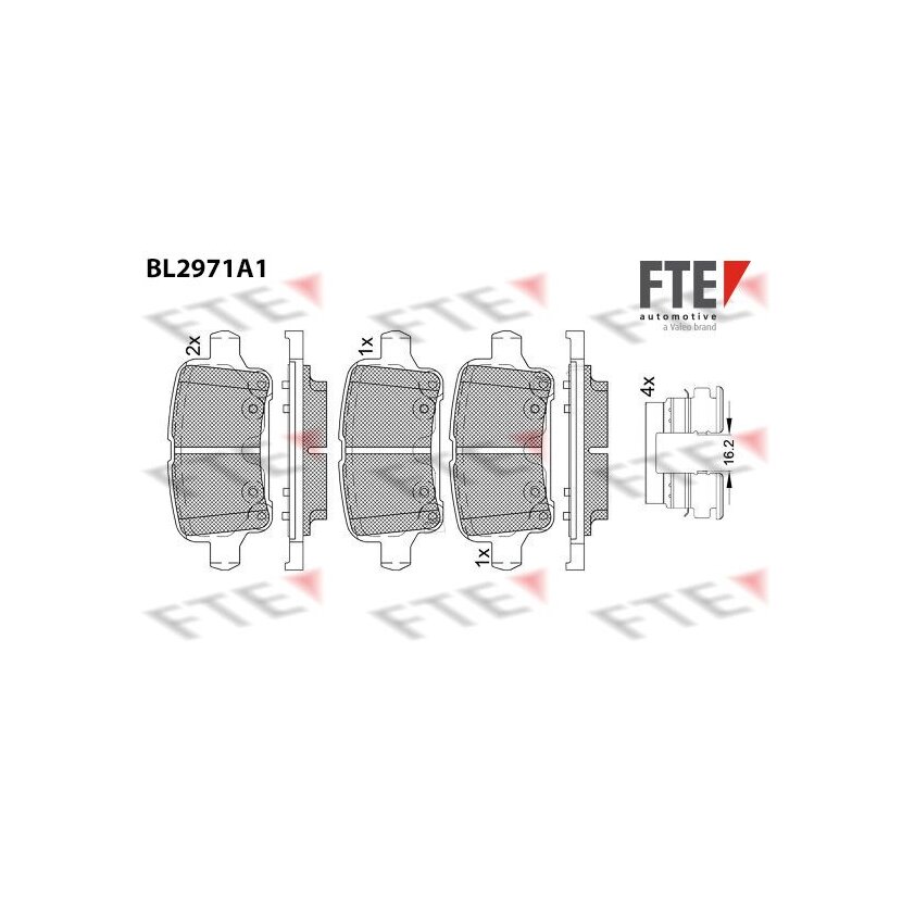 FTE Bremsbelagsatz, Scheibenbremse 9011216 für 39021615