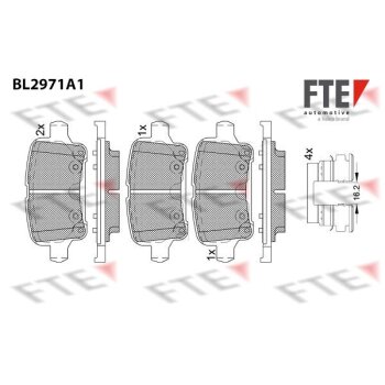 FTE Bremsbelagsatz, Scheibenbremse 9011216 für 39021615