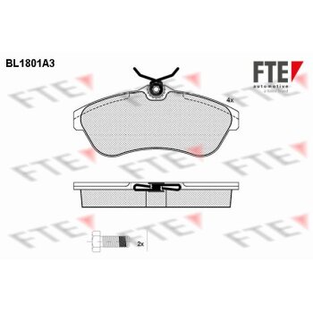FTE Bremsbelagsatz, Scheibenbremse 9010374 für...