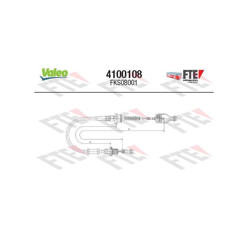 FTE Seilzug, Kupplungsbetätigung 4100108 für 30770-5F200