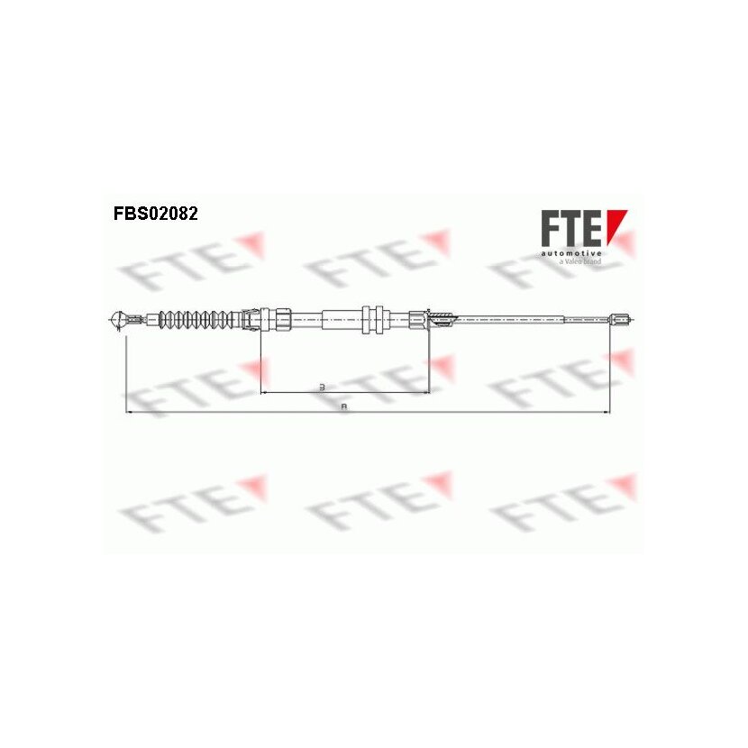 FTE Seilzug, Feststellbremse 9250082 für 2K0609721D
