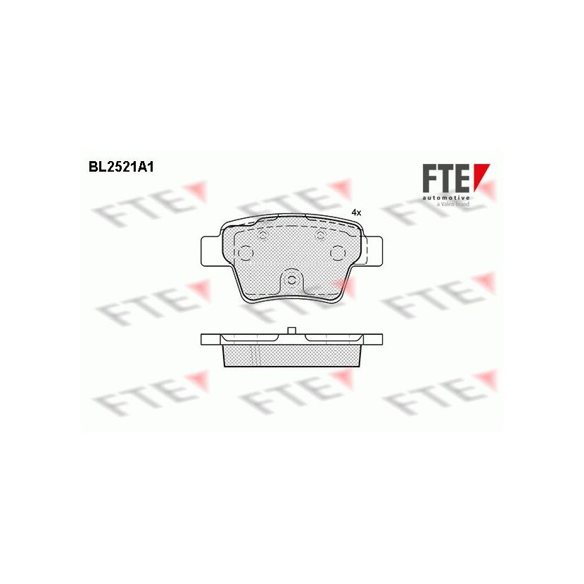 FTE Bremsbelagsatz, Scheibenbremse 9010778 für 4254-40