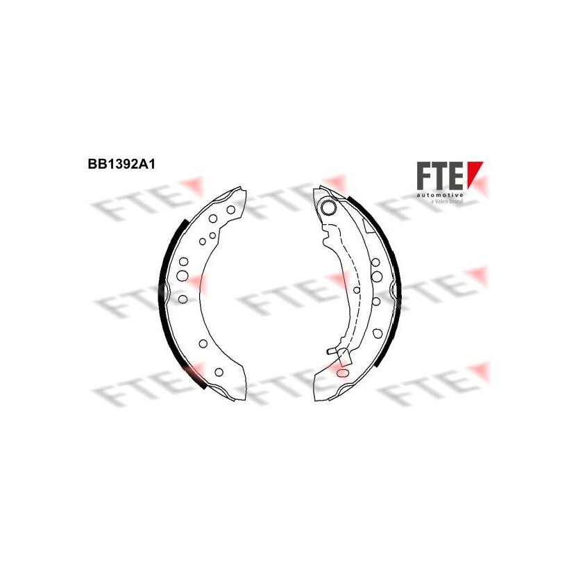 FTE Bremsbackensatz 9100130 für MN186120