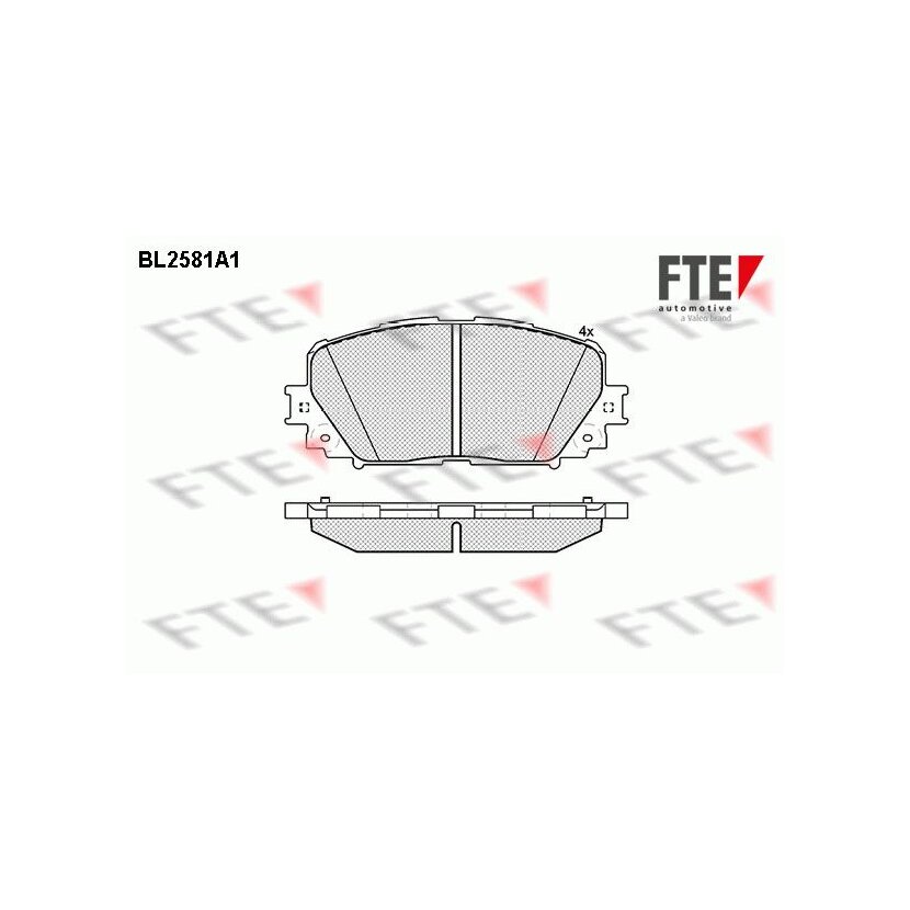 FTE Bremsbelagsatz, Scheibenbremse 9010831 für 446552270