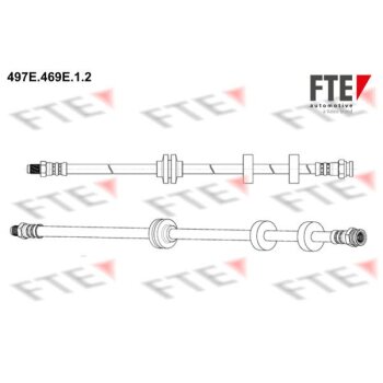 FTE Bremsschlauch 497E.469E.1.2 - 497E469E12 für...