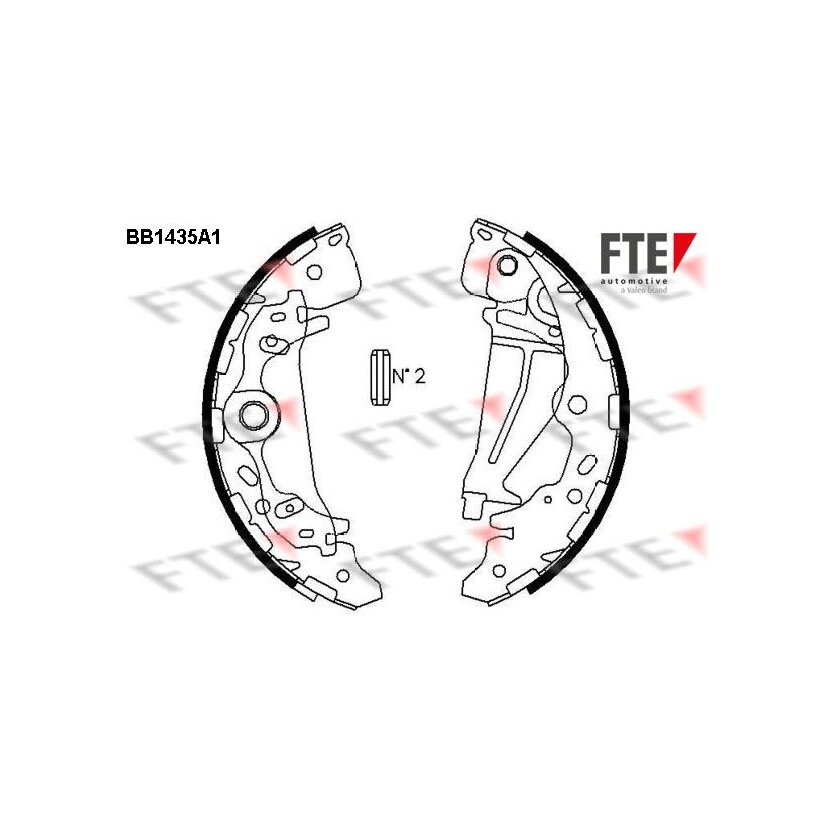 FTE Bremsbackensatz 9100159 für 0K58A2638Z