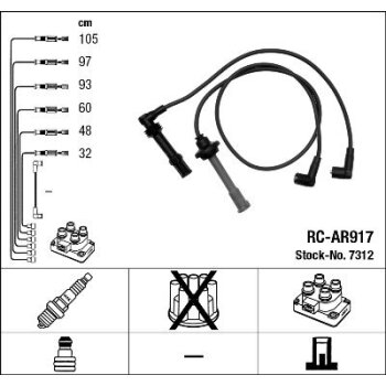 NGK Zündleitungssatz 7312 für 60 60 98 31