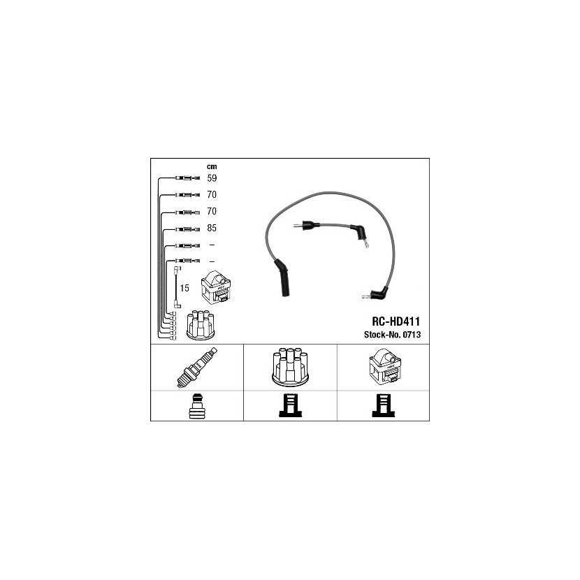 NGK Zündleitungssatz 0713 für 27501-32C00