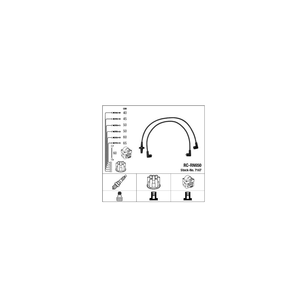 NGK Zündleitungssatz 7167 für 77 00 268 919