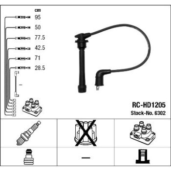NGK Zündleitungssatz 6302 für 27501-37B00