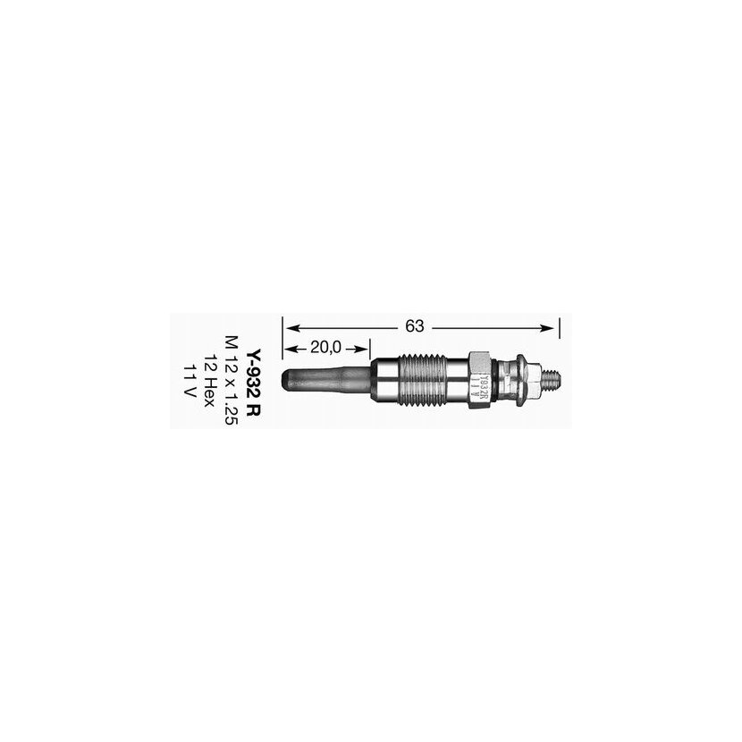 NGK Glühkerze 4956 für 5962.T2