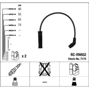 NGK Zündleitungssatz 7175 für 77 00 866 923
