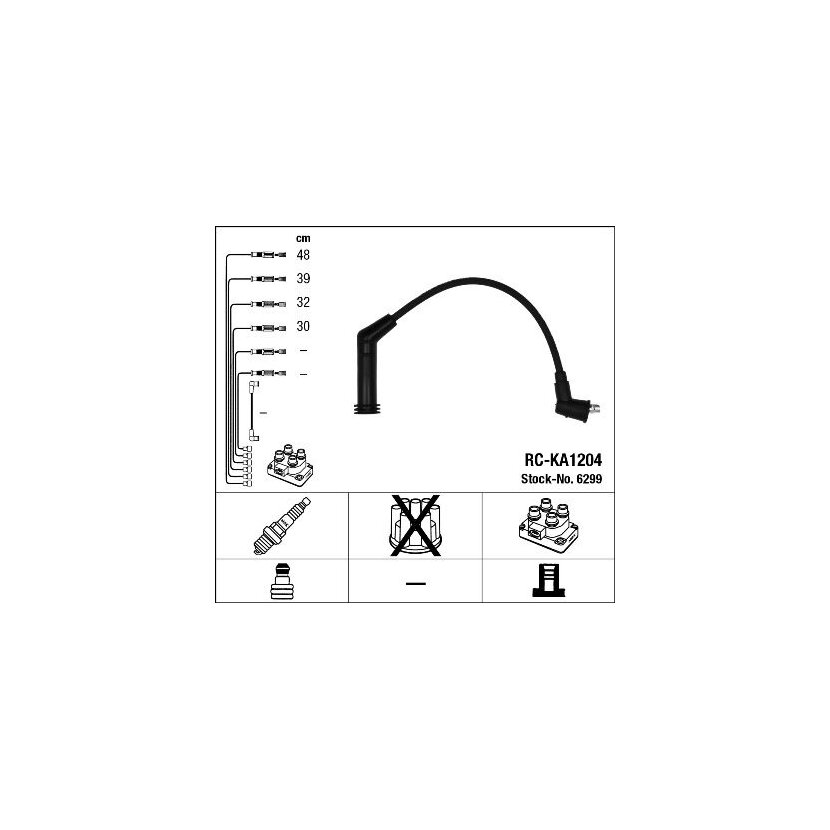 NGK Zündleitungssatz 6299 für 27420-02610