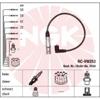 NGK Zündleitungssatz 7034