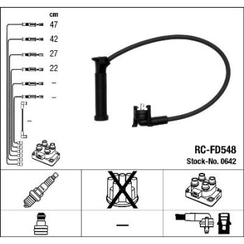 NGK Zündleitungssatz 0642 für 1004 427