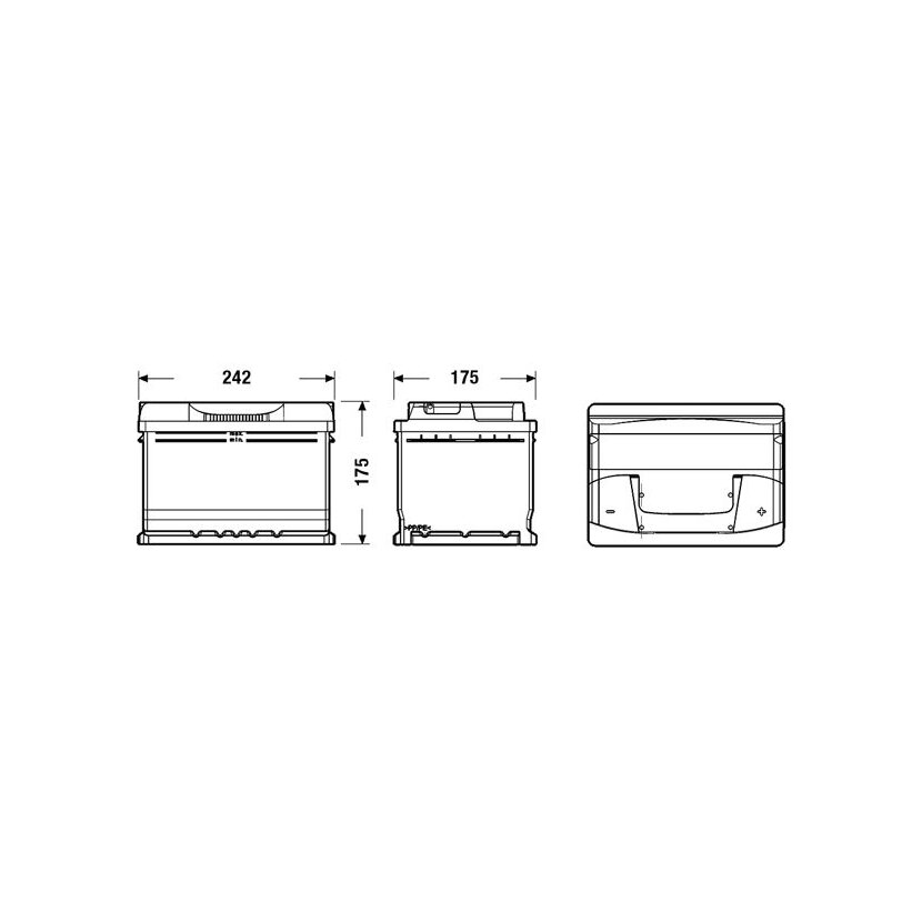 EXIDE Starterbatterie EB602 für 51018461