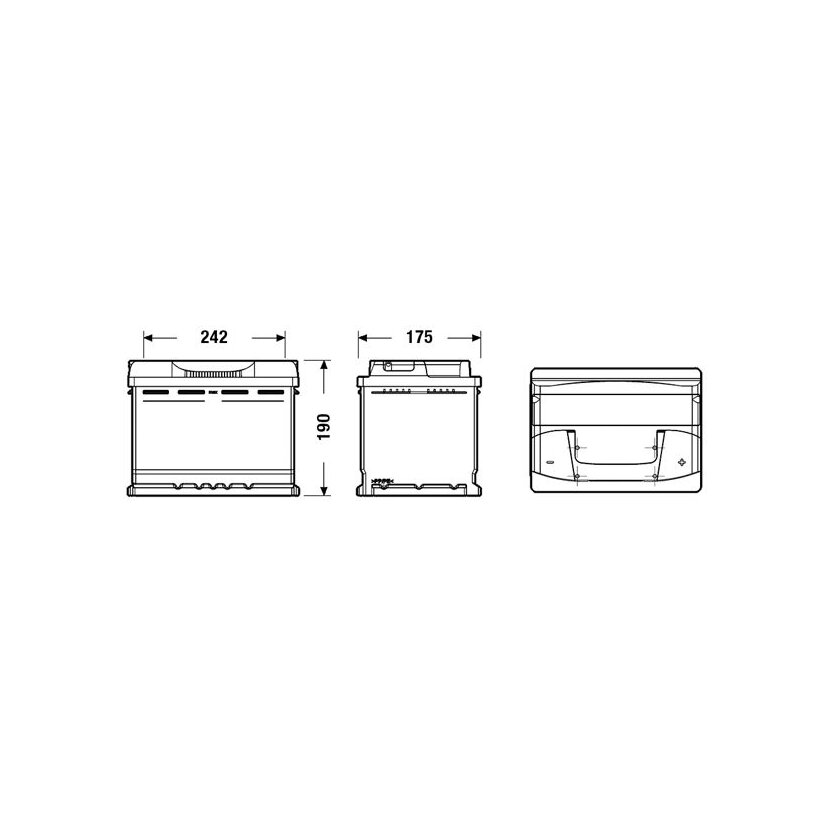 EXIDE Starterbatterie EB620 für 50503188
