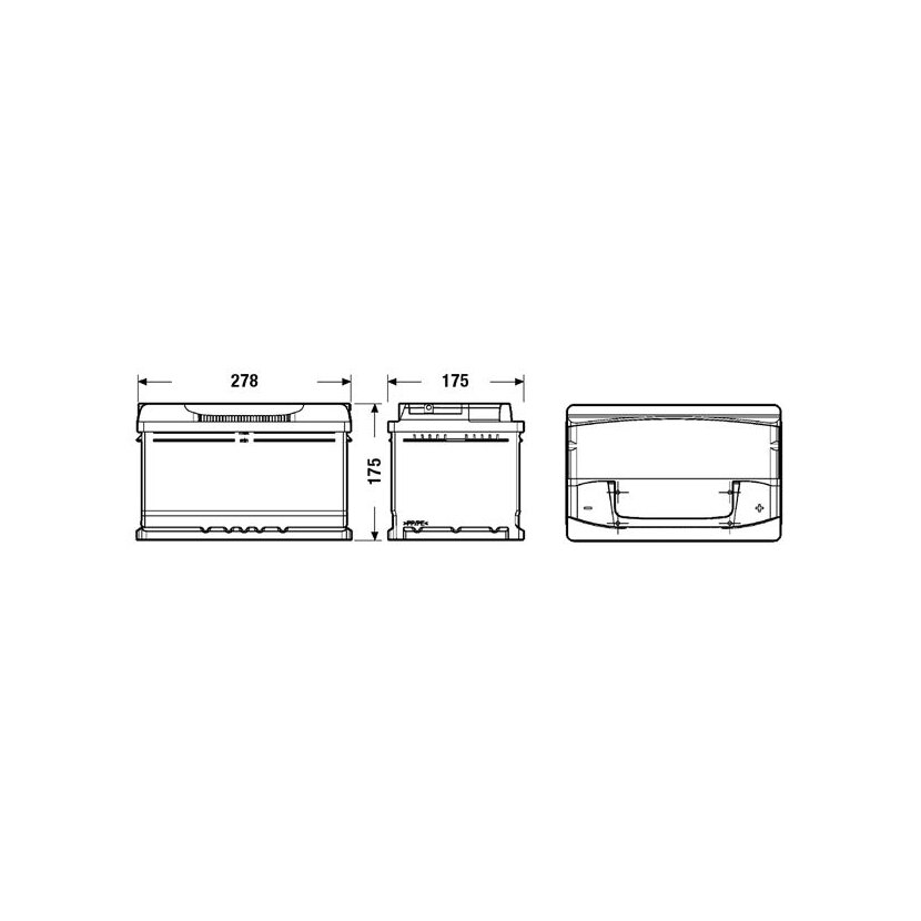 EXIDE Starterbatterie EA722 für 606777090