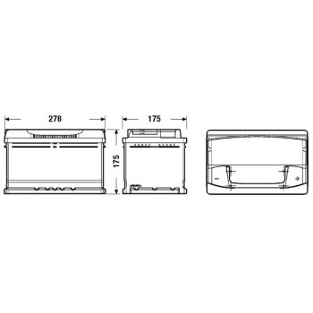 EXIDE Starterbatterie EA722 für 606777090
