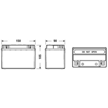 EXIDE Starterbatterie EK091 für 31296300