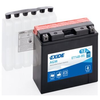 EXIDE Starterbatterie ET14B-BS - ET14BBS