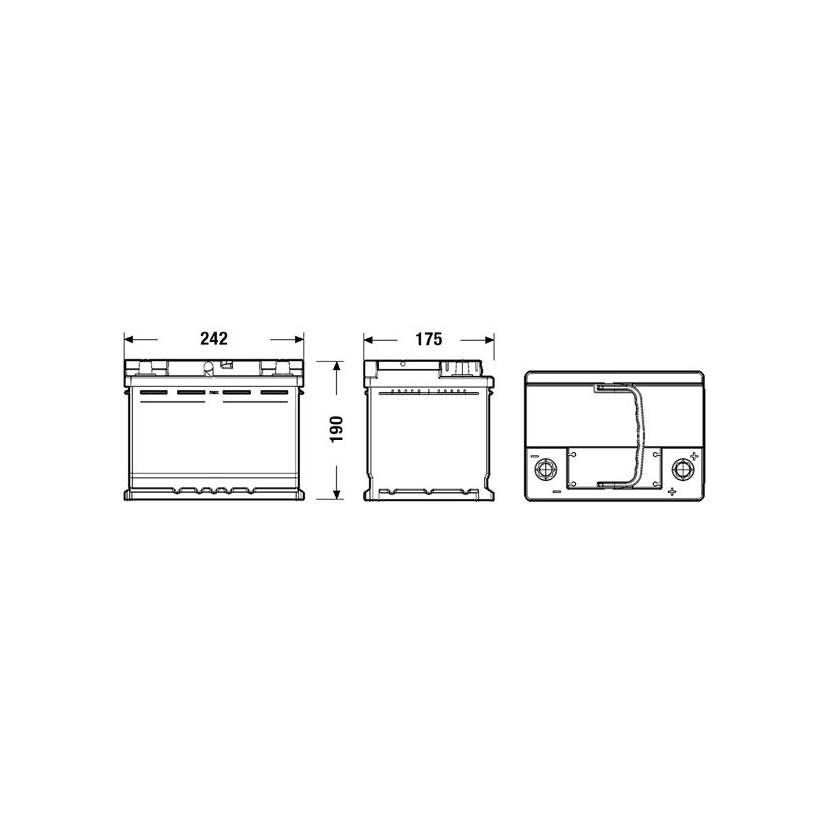 EXIDE Starterbatterie EL600 für 51816427
