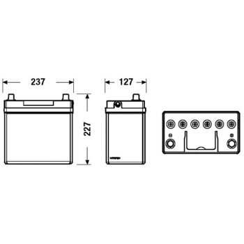 EXIDE Starterbatterie EB454 für 31500SCAE011M1