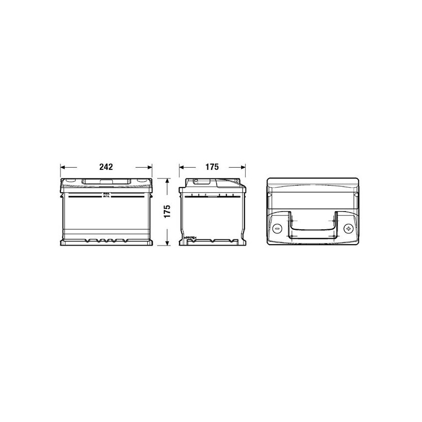 EXIDE Starterbatterie EC542 für 51018461