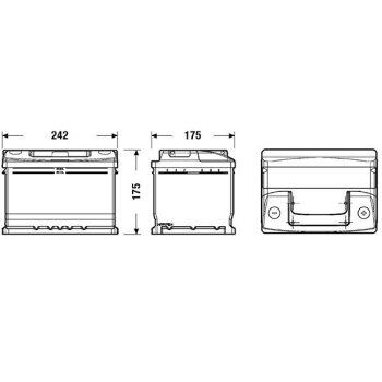 EXIDE Starterbatterie EC542 für 51018461