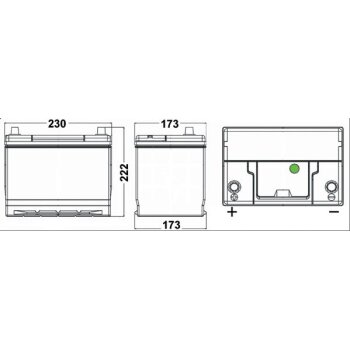 EXIDE Starterbatterie EA655