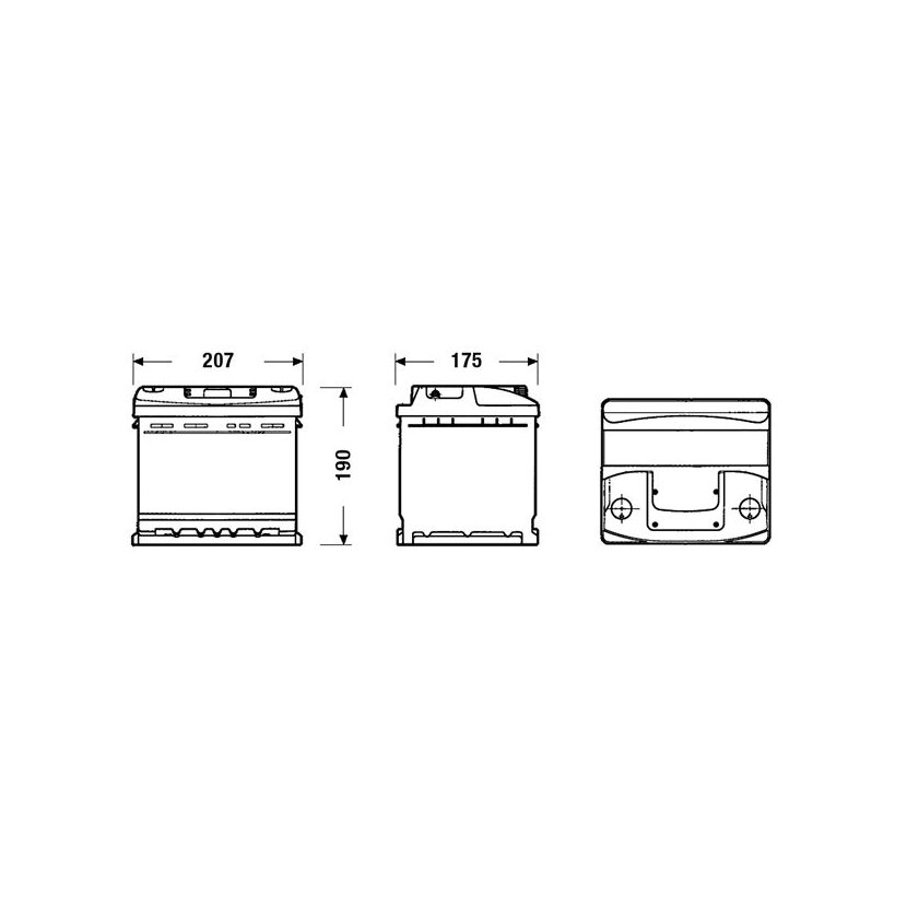 EXIDE Starterbatterie EC440 für 51018459